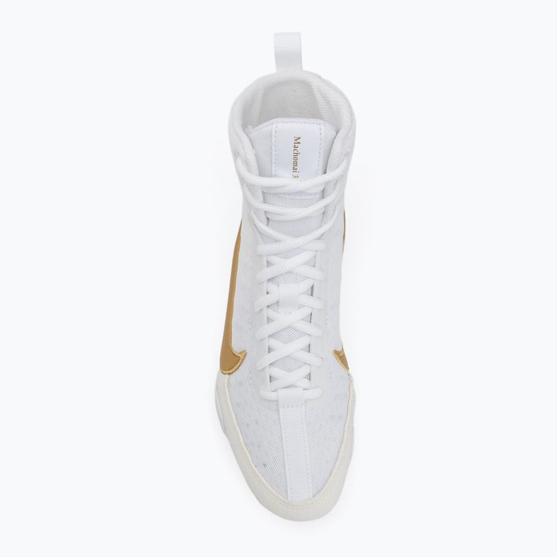 Boxerské boty Nike Machomai 3 white/metallic gold 5
