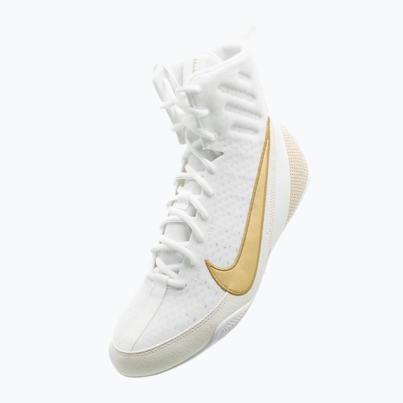 Boxerské boty Nike Machomai 3 white/metallic gold 11