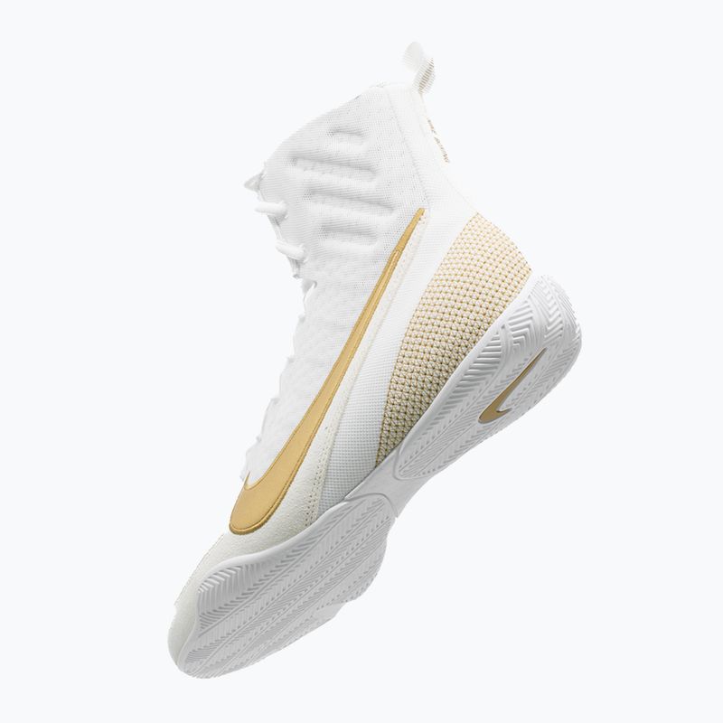 Boxerské boty Nike Machomai 3 white/metallic gold 12