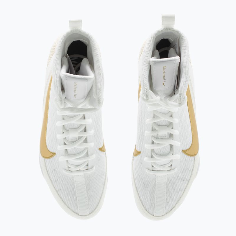Boxerské boty Nike Machomai 3 white/metallic gold 13