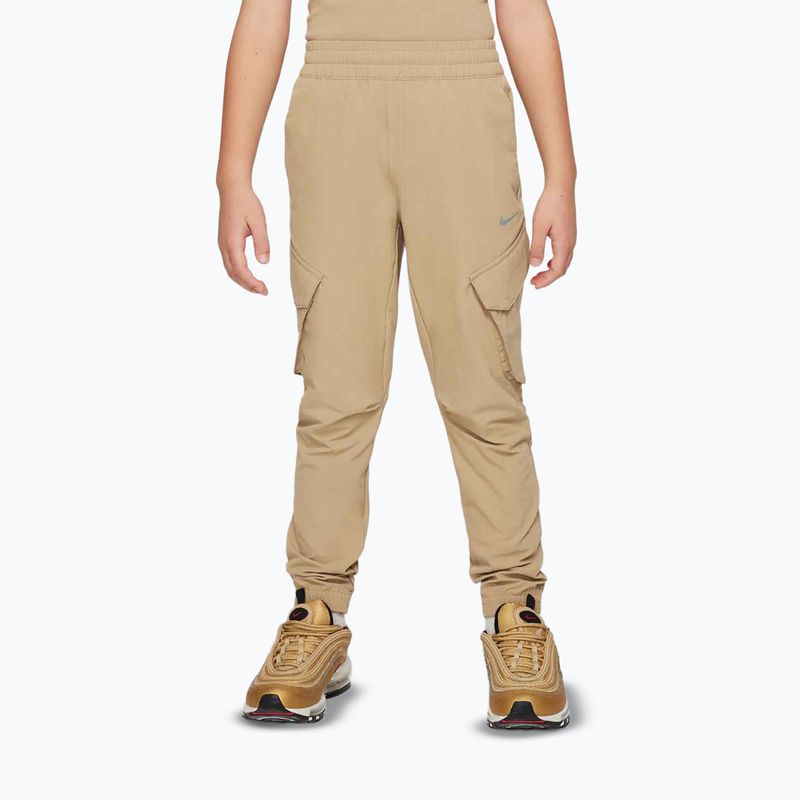 Dětské kalhoty Nike Sportswear City Utility parachute beige/black