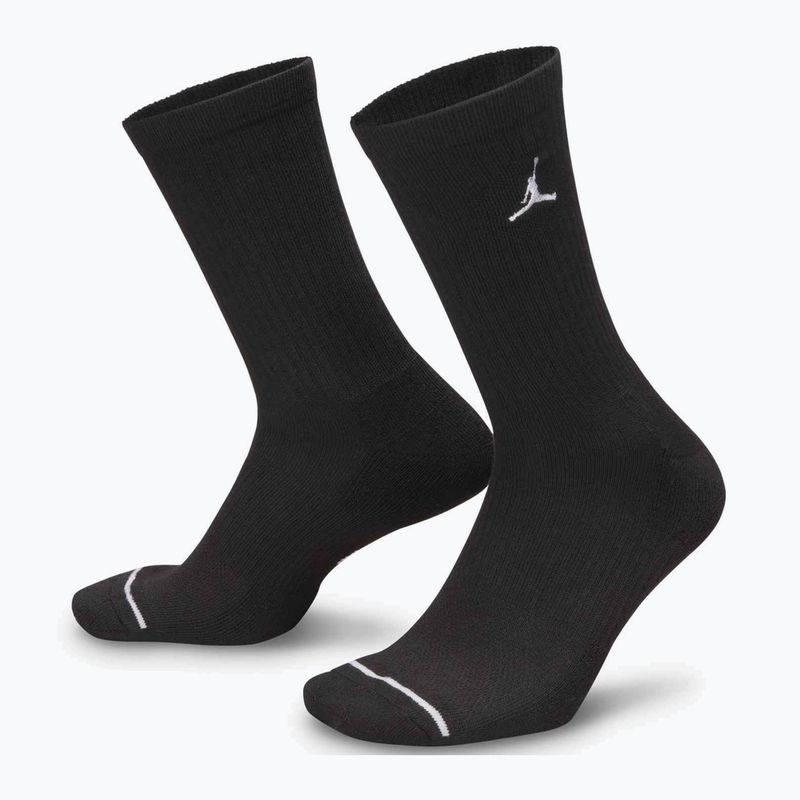 Ponožky Jordan Everyday Cushioned Crew 6 párů černá/bílá 4
