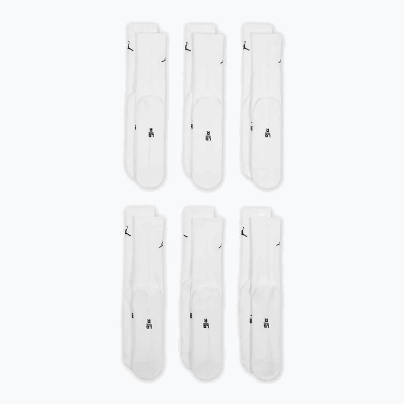 Ponožky Nike Jordan Everyday Cushioned Crew 6 párů white/black 2