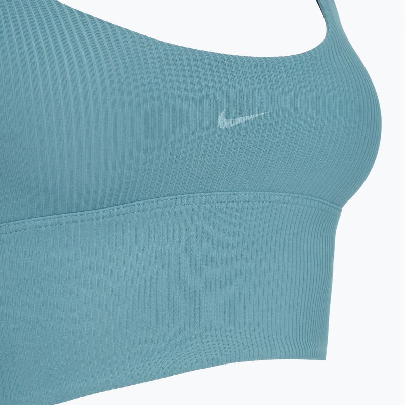 Sportovní podprsenka Nike Zenvy Rib Light Support smokey blue/white 3