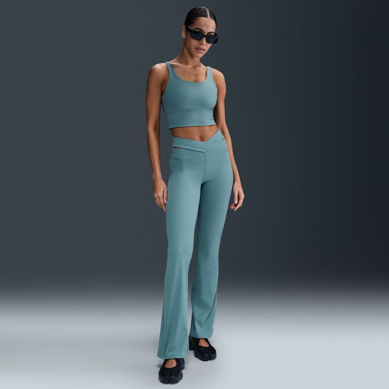 Sportovní podprsenka Nike Zenvy Rib Light Support smokey blue/white 4