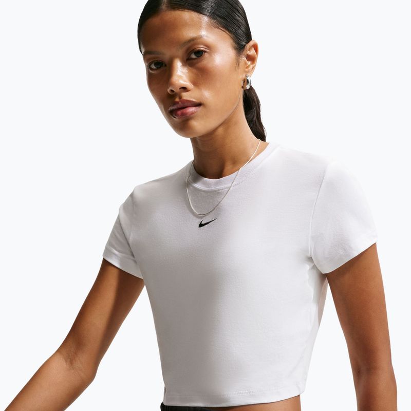 Dámské tričko Nike Sportswear Chill Knit white/black 4
