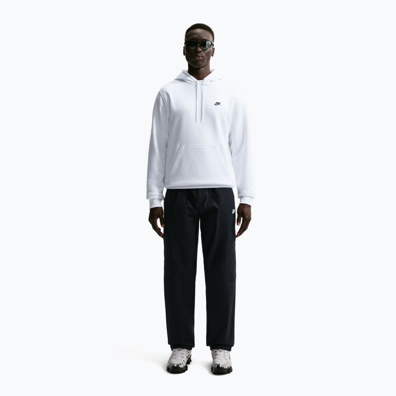 Pánská mikina Nike Club Pullover Hoodie white/white/black 6