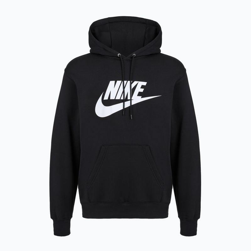 Pánská mikina Nike Club Pullover Hoodie black/black/white 6