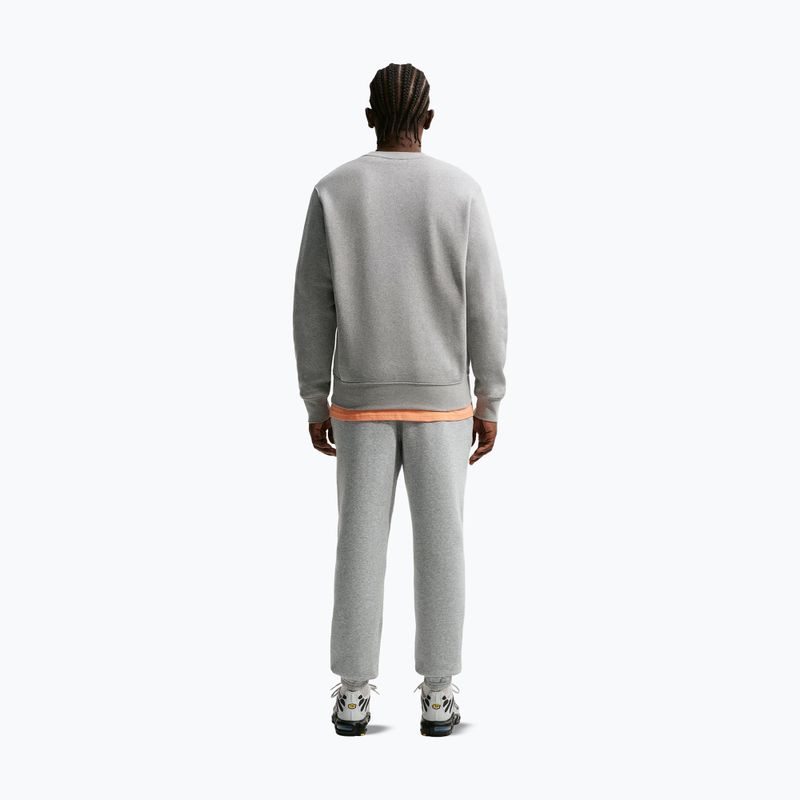Pánské kalhoty Nike Club Cuffed Brushed dark grey heather/light smoke grey/white 3