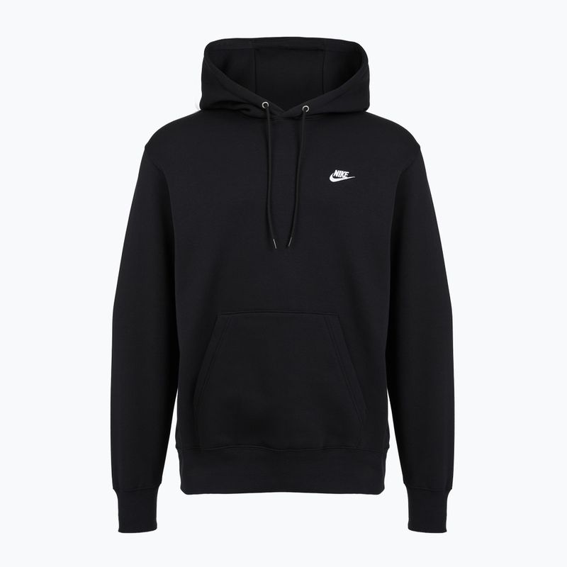 Pánská mikina Nike Club Pullover Hoodie black/black/white 6