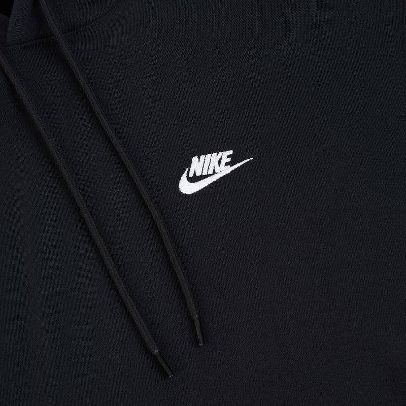 Pánská mikina Nike Club Pullover Hoodie black/black/white 8