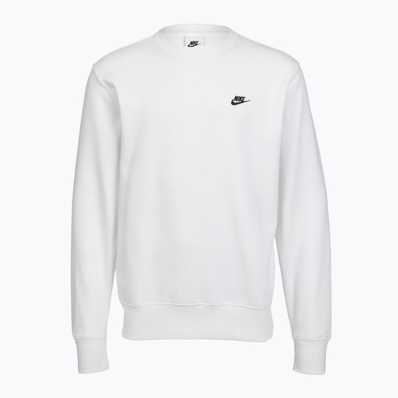 Pánská mikina Nike Club Fleece Crew white/black 7