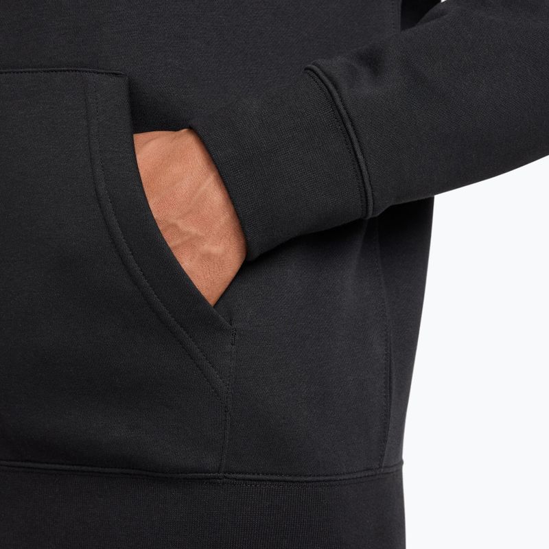 Pánská mikina Nike Club Full Zip Hoodie black/black/white 6