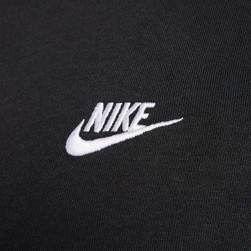 Pánská mikina Nike Club Full Zip Hoodie black/black/white 7
