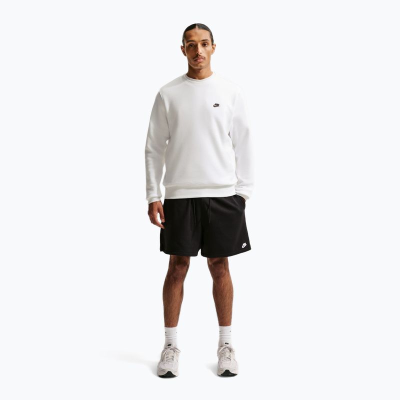 Pánská mikina Nike Club Fleece Crew white/black 2