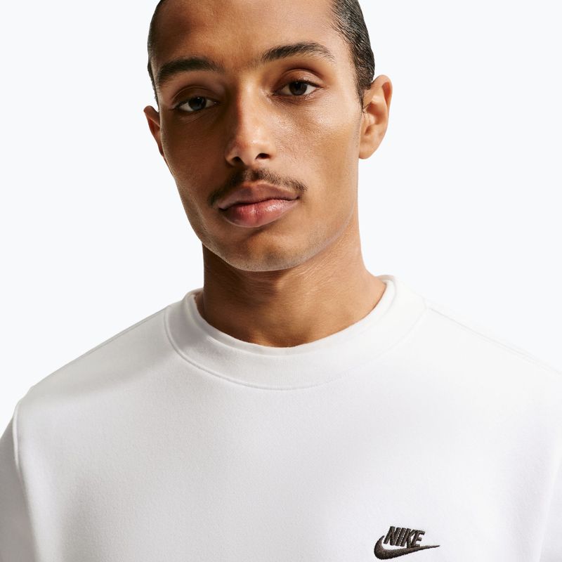 Pánská mikina Nike Club Fleece Crew white/black 6