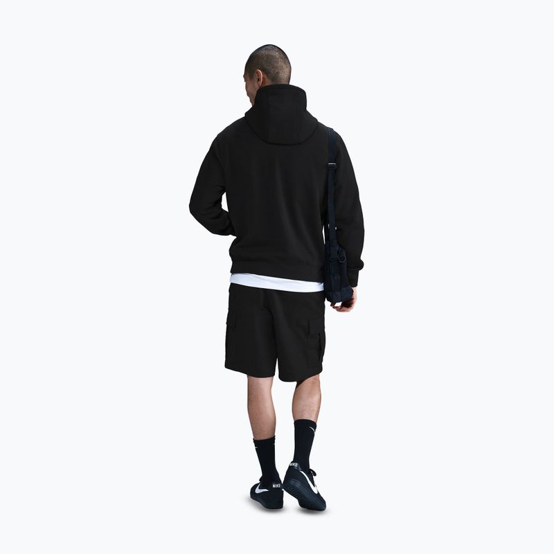 Pánská mikina Nike Club Pullover Hoodie black/black/white 3