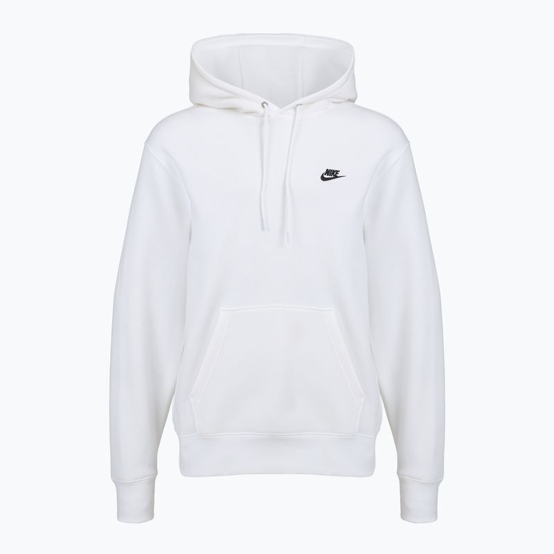 Pánská mikina Nike Club Pullover Hoodie white/white/black 7