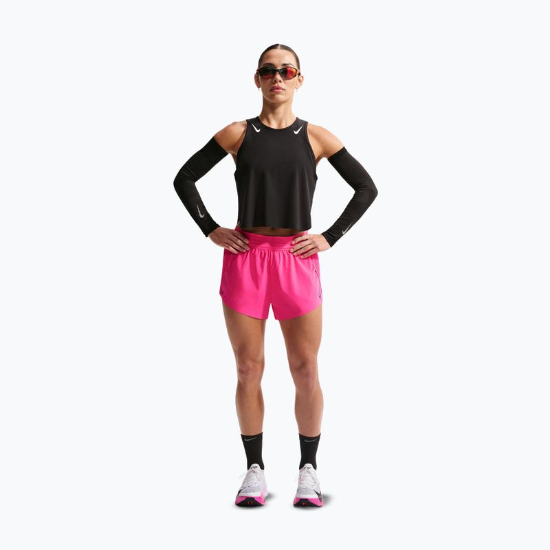 Dámské běžecké šortky Nike AeroSwift Dri-Fit ADV Mid-Rise 3" hyper pink/black 2