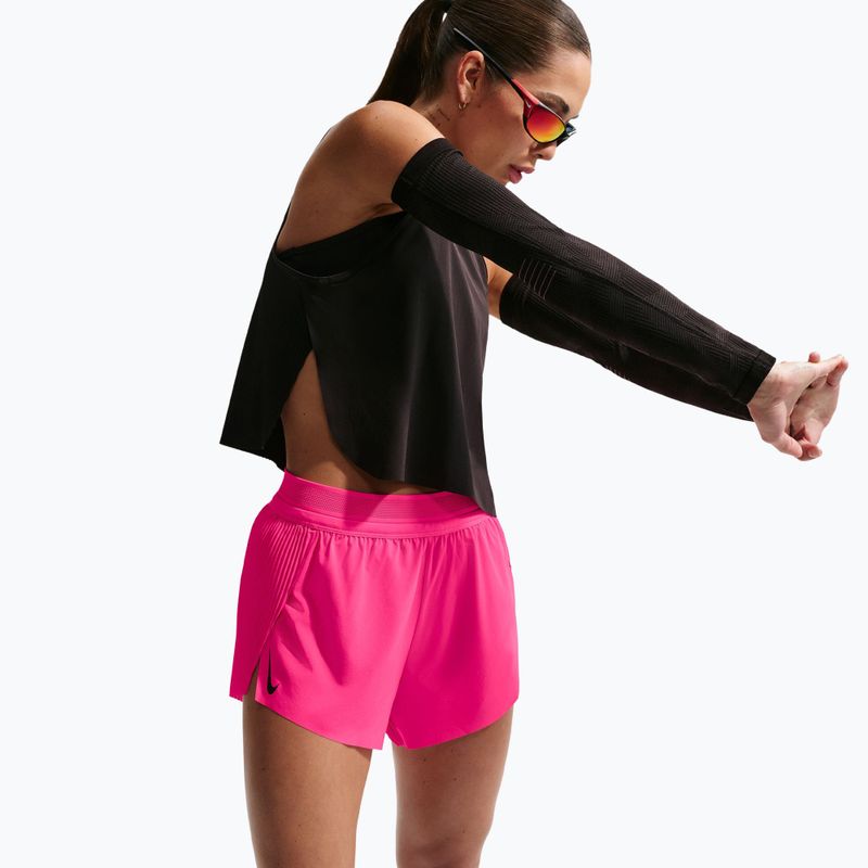 Dámské běžecké šortky Nike AeroSwift Dri-Fit ADV Mid-Rise 3" hyper pink/black 4