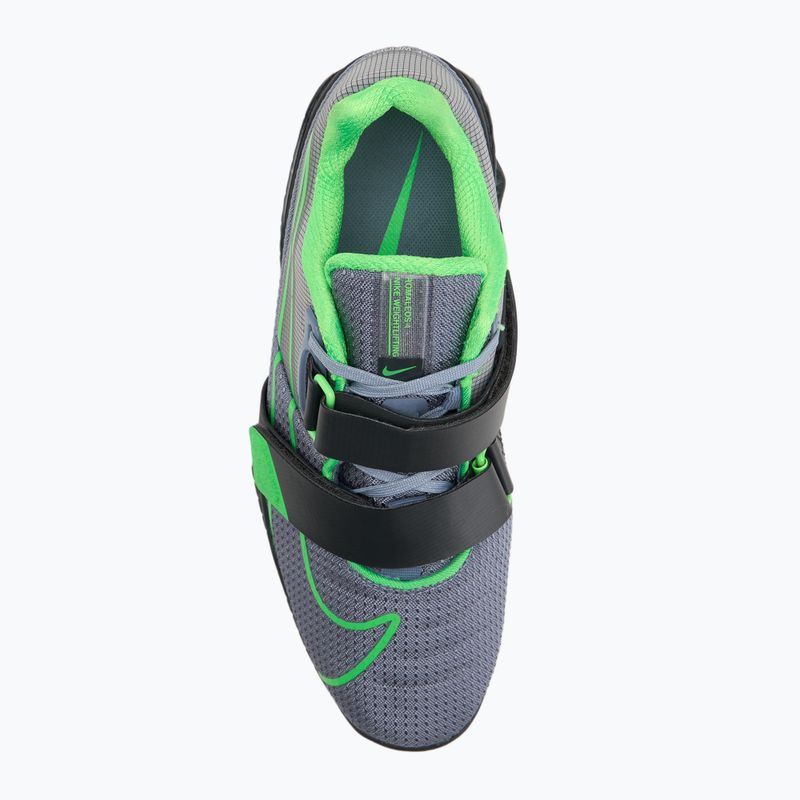 Vzpěračské boty Nike Romaleos 4 ashen slate/green strike/anthracite 5