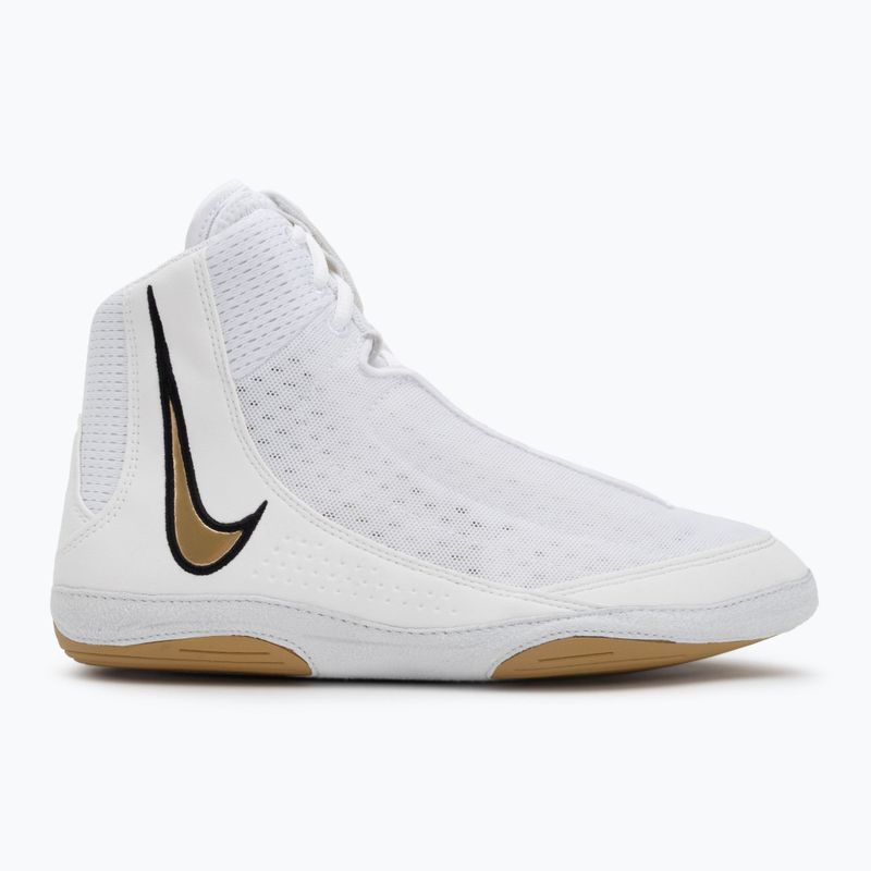 Zápasnická obuv Nike Inflict 4 white/metallic gold/photon dust/black 2