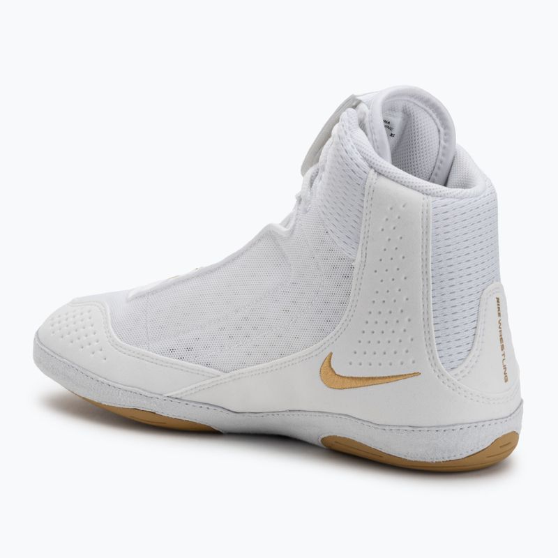 Zápasnická obuv Nike Inflict 4 white/metallic gold/photon dust/black 3