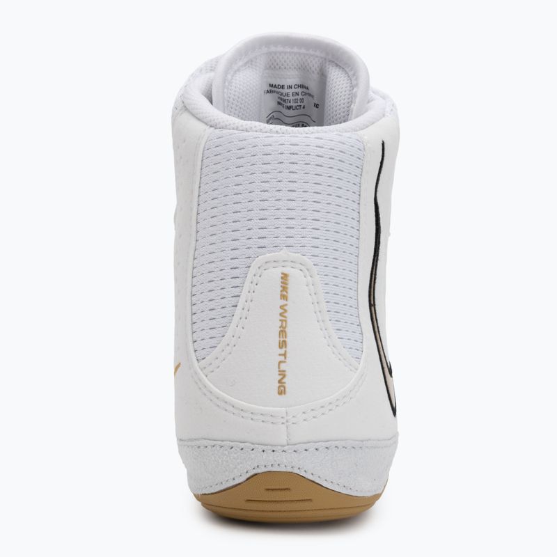 Zápasnická obuv Nike Inflict 4 white/metallic gold/photon dust/black 6