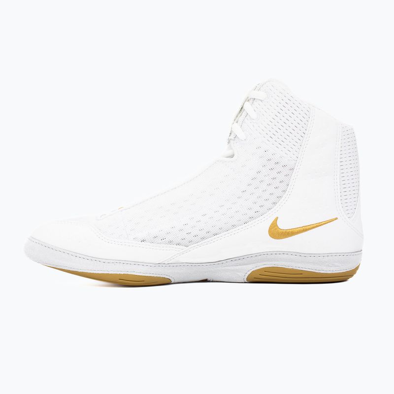 Zápasnická obuv Nike Inflict 4 white/metallic gold/photon dust/black 9