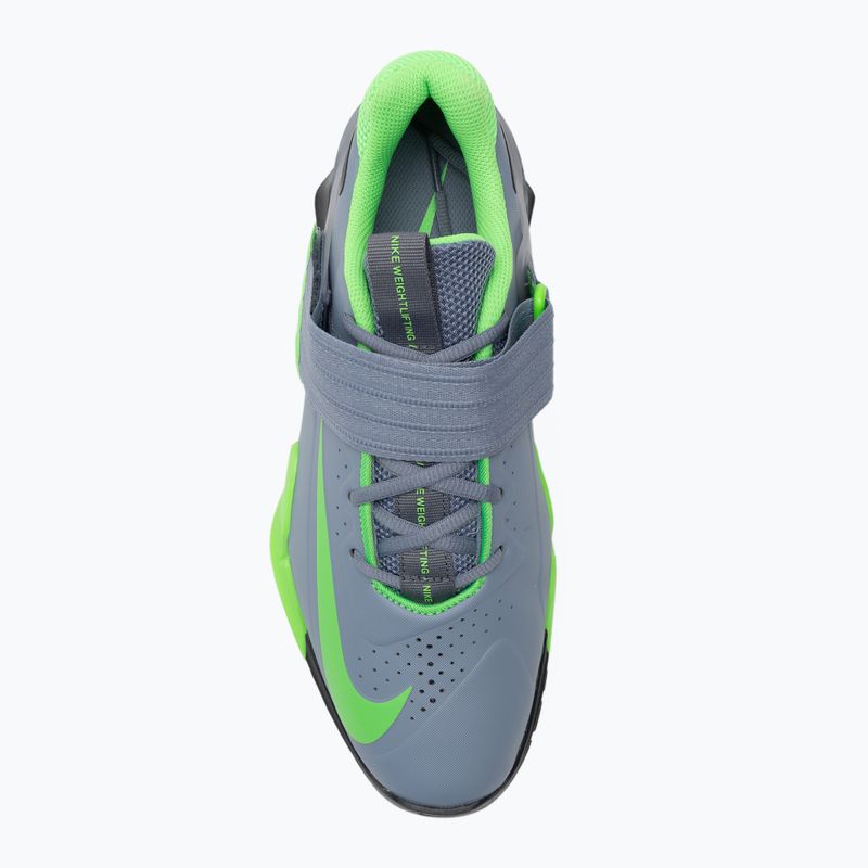 Vzpěračské boty Nike Savaleos ashen slate/green strike/anthracite 5