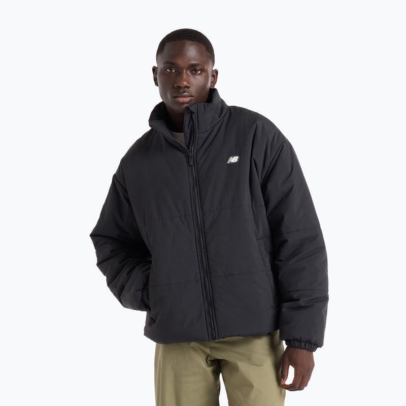 Pánská prošívaná bunda New Balance Hoops Puffer black