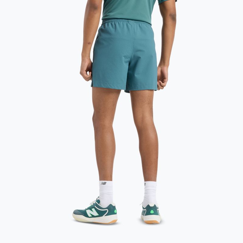 Pánské tenisové šortky New Balance Tournament Seersucker Short new spruc 3