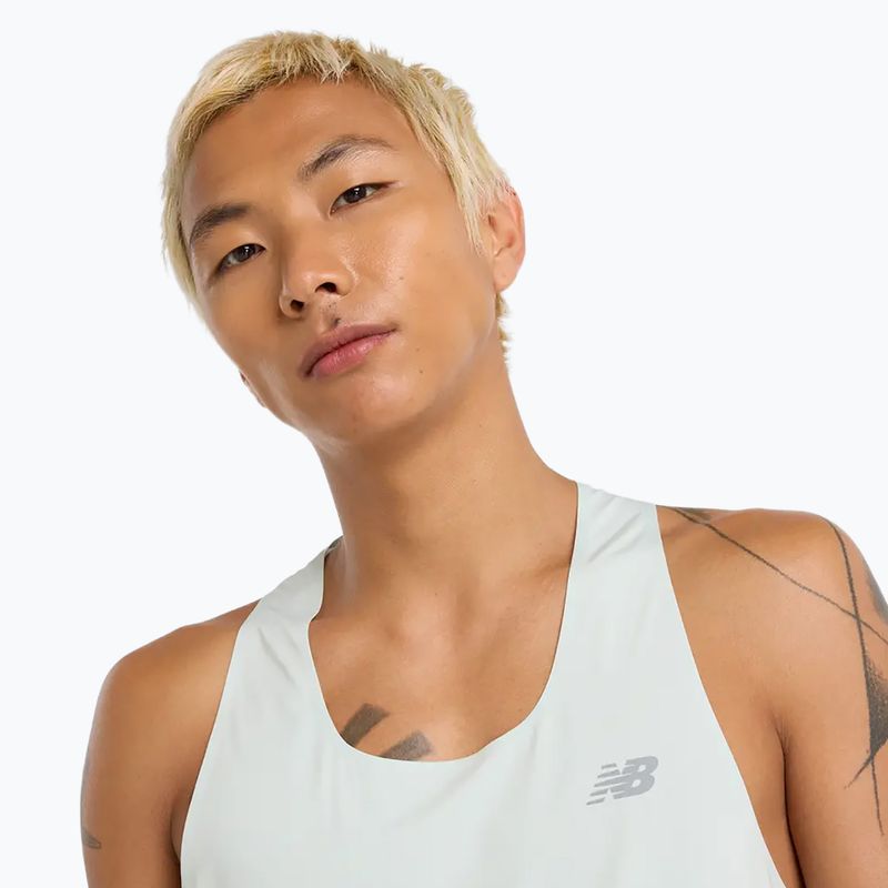 Pánské běžecké tílko New Balance Race Day Tank clayash 4