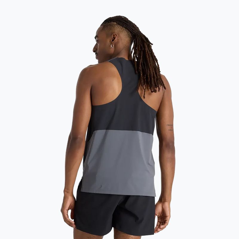 Pánské běžecké tílko New Balance Race Day Tank graphite 2