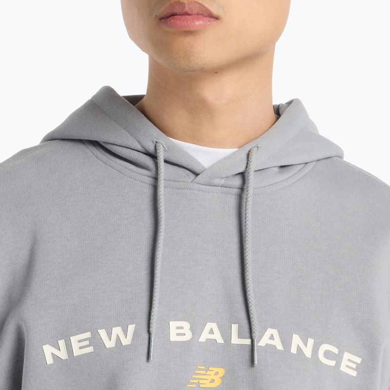 Pánská mikina New Balance Reimagine Fleece Hraphic Hoody slategrey 5