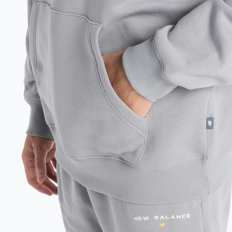 Pánská mikina New Balance Reimagine Fleece Hraphic Hoody slategrey 6