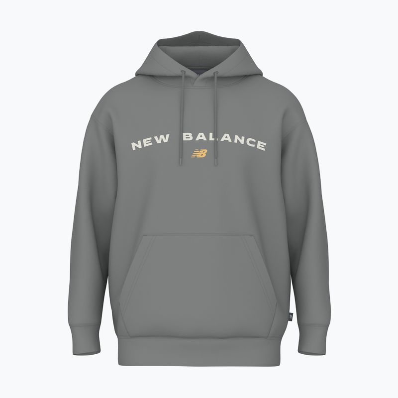 Pánská mikina New Balance Reimagine Fleece Hraphic Hoody slategrey