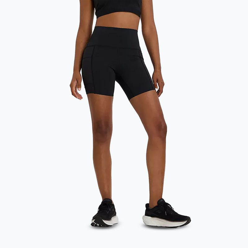 Dámské běžecké šortky New Balance Sleek Pocket High Rise black