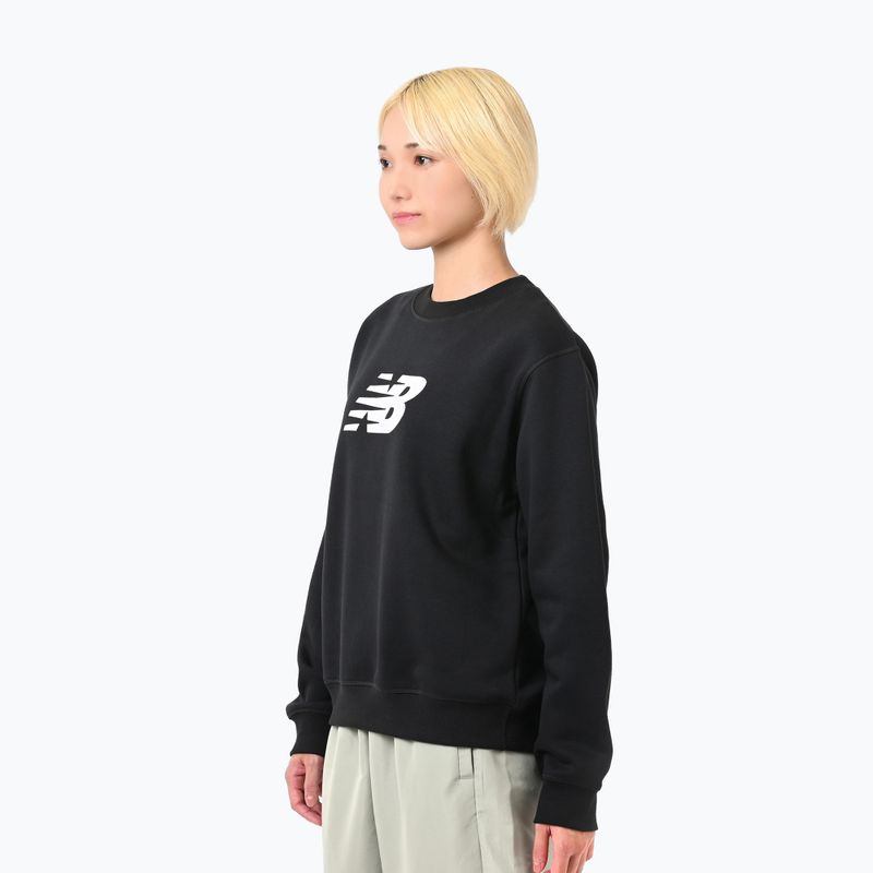 Dámská mikina  New Balance Sport Fleece Logo Crew black 3