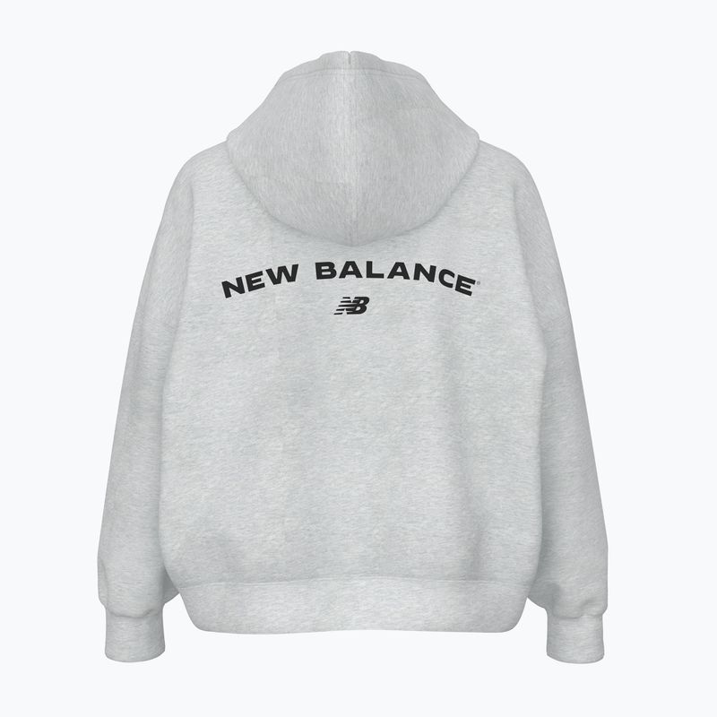 Dámská mikina  New Balance Reimagine Fleece Hoodie ashheath 2