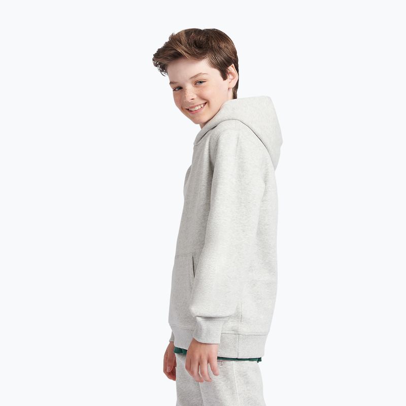 Dětská mikina New Balance Brush Back Small Logo Hoodie ash heather 4