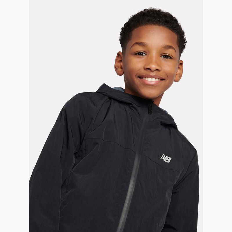 Dětská bunda New Balance Athletics Woven Mesh Lined nb caviar 5