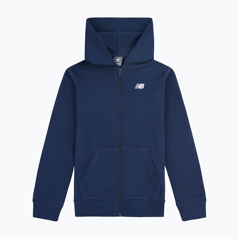Dětská mikina New Balance French Terry Small Logo Full Zip Hoodie nb navy 6