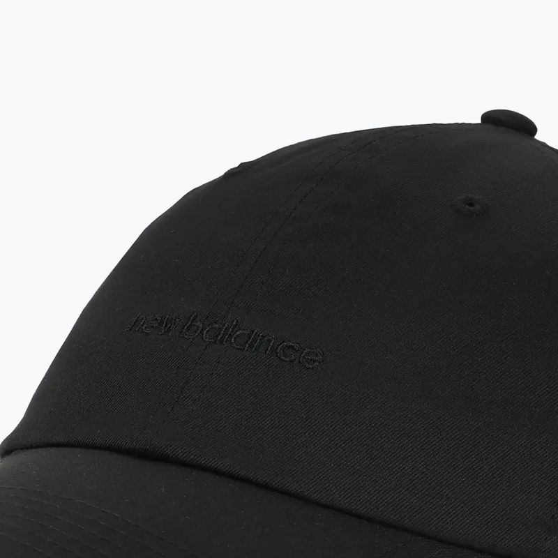 Dámská kšiltovka New Balance 6 Panel Linear Logo black 3