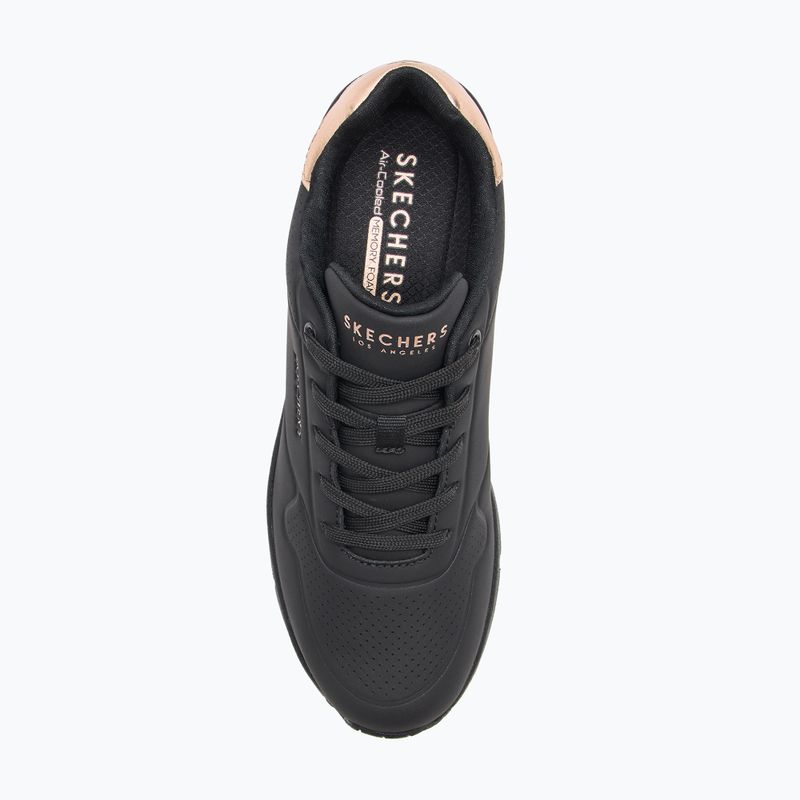 Dámské boty  SKECHERS Uno Wedge Hi Steps black/rose gold 5