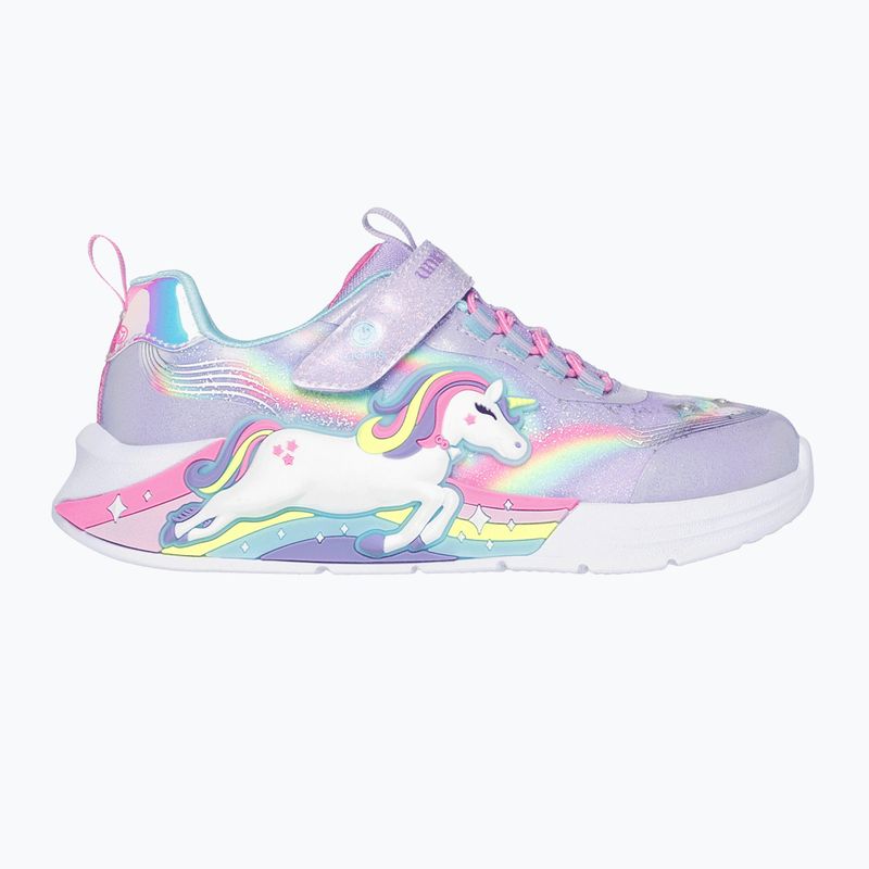 Dětské boty SKECHERS S-Lights Unicorn Chaser lavender/multi