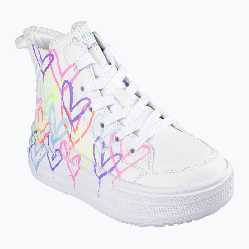 Dětské boty SKECHERS Hyperlift Love Daze white/multicolor 8