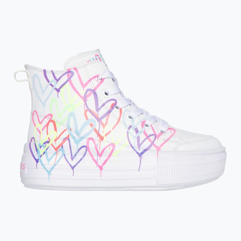 Dětské boty SKECHERS Hyperlift Love Daze white/multicolor 9