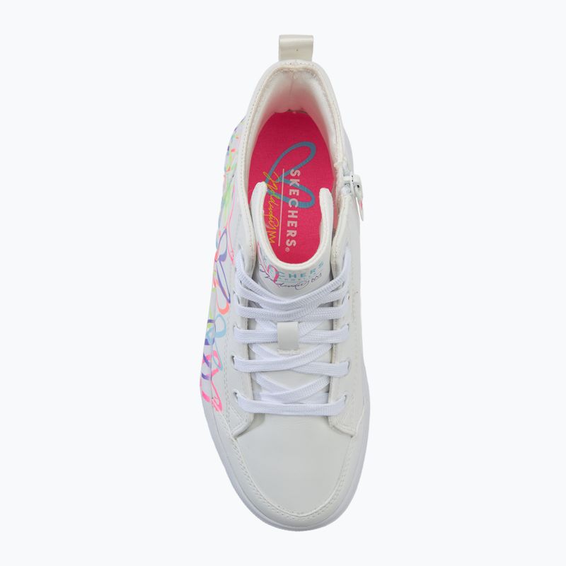 Dětské boty SKECHERS Hyperlift Love Daze white/multicolor 5