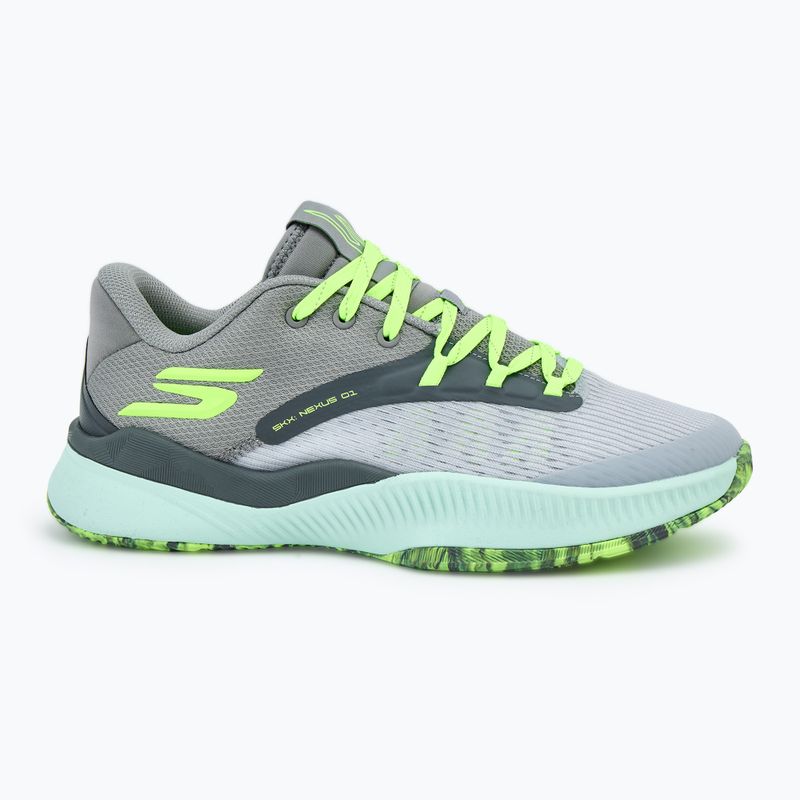 Pánské basketbalové boty  SKECHERS SKX Nexus charcoal/green 2